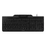 Cherry SMART BOARD 1150 Wired Keyboard with Smart Card Reader, USB, German Layout (QWERTZ), Black