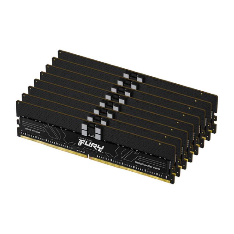Kingston FURY Renegade Pro 256GB (8x32GB) DDR5-6400 CL32 ECC Registered Memory Kit