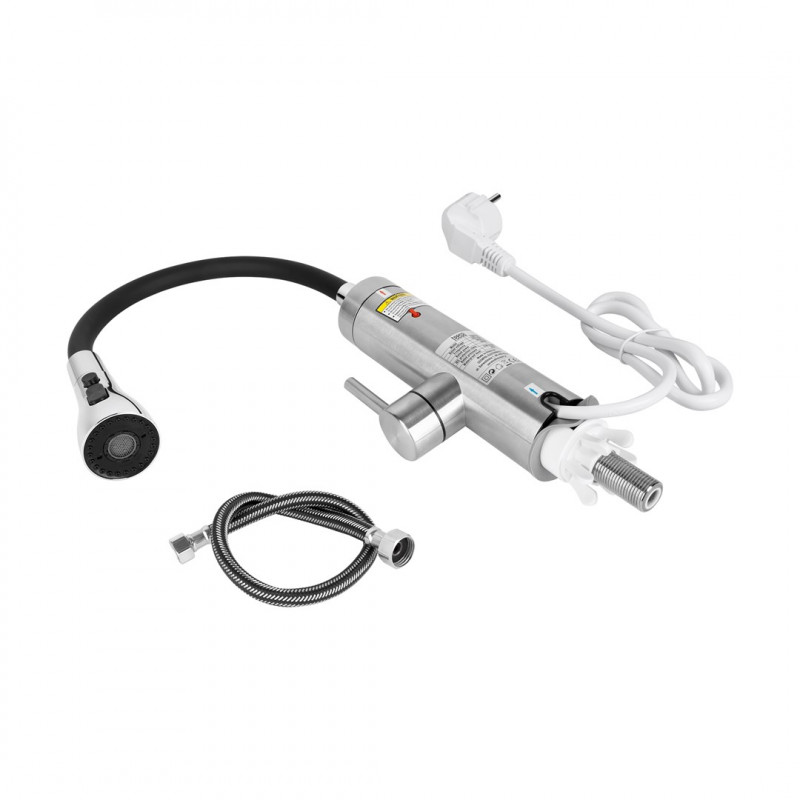 Teesa TSA4107 Instantaneous Water Heater Kitchen Faucet with Flexible Spout, Metal