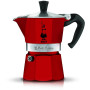 Bialetti Candyland Moka Express 3TZ Manual Coffee Maker, 150 ml, Red