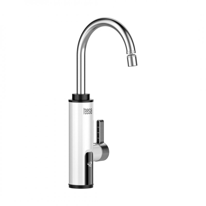 Teesa TSA4108 Instantaneous Water Heater Kitchen Faucet, White