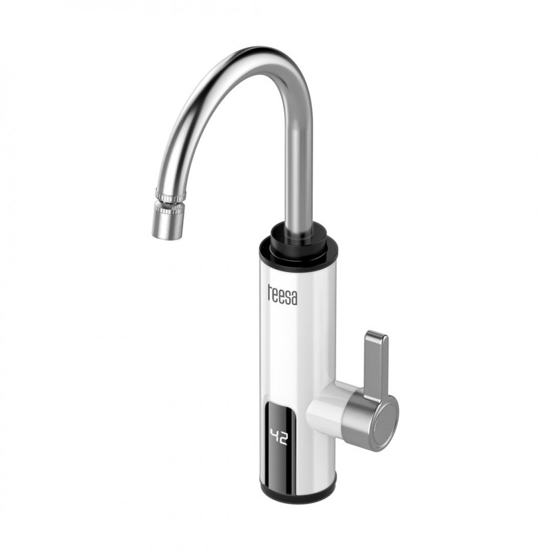 Teesa TSA4108 Instantaneous Water Heater Kitchen Faucet, White