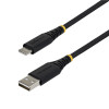 StarTech Braided USB 2.0 Cable USB-A to USB-C, 0.3 m, 15 W, Black