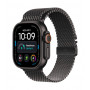 Apple Watch Ultra 4 GPS + Cellular 49mm Black Titanium Case with Black Titanium Milanese Loop - L