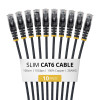StarTech.com Slim Cat6 U/UTP Patch Cable RJ45, 1 m, Black, 10-Pack