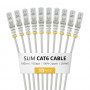 StarTech.com Slim Cat6 U/UTP Patch Cable RJ45, 1 m, Grey, 10-Pack