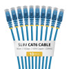 StarTech.com Slim Cat6 U/UTP Patch Cable RJ45, 0.5 m, Blue, LSZH, 10-Pack
