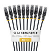 StarTech.com Slim Cat6 U/UTP Patch Cable RJ45, 0.5 m, Black, 10-Pack