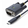 StarTech.com USB-C to RS-232 Serial Adapter Cable, DB9 Female, 2 m