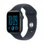 Apple Watch SE 3 GPS 44mm Midnight Aluminium Case with Blue Sport Band - S/M