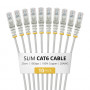 StarTech.com Slim Cat6 U/UTP Patch Cable RJ45, 0.25 m, Grey, 10-Pack