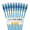 StarTech.com Slim Cat6 U/UTP Patch Cable RJ45, 0.25 m, Blue, LSZH, 10-Pack