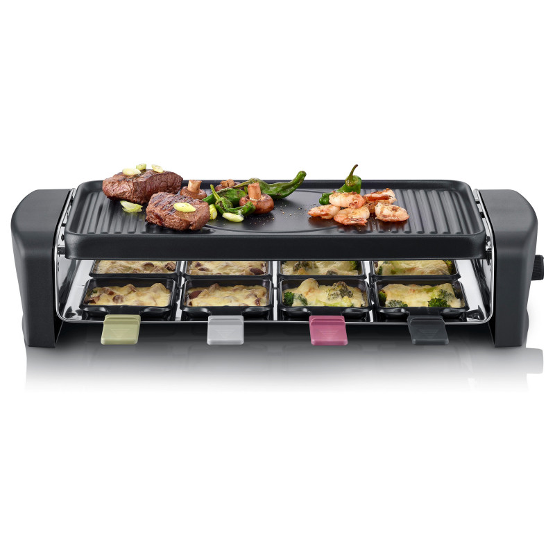 Severin Raclette Grill (RG 9646), Black, 1400 W