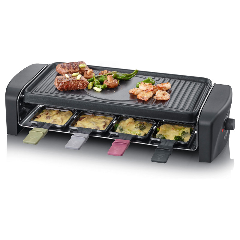 Severin Raclette Grill (RG 9646), Black, 1400 W