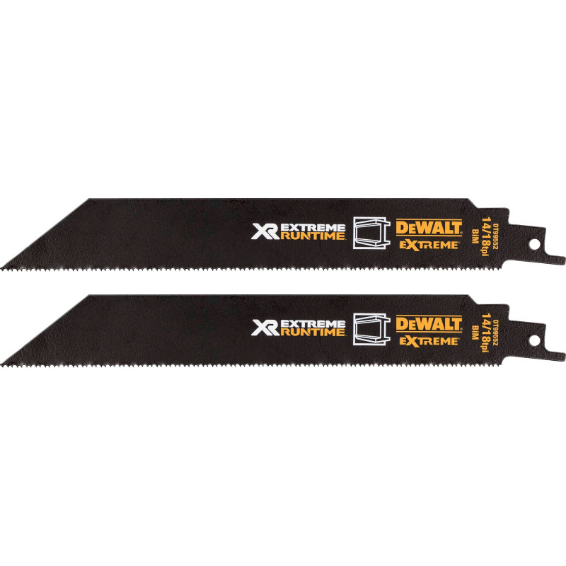 DeWalt Extreme Runtime DT99550-QZ Reciprocating Saw Blade Set, 13 Pieces, 152-230 mm