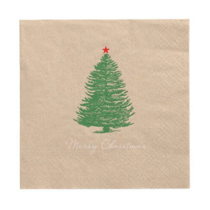 PAPSTAR Napkins Christmastree with Star 20 pcs. (89775)