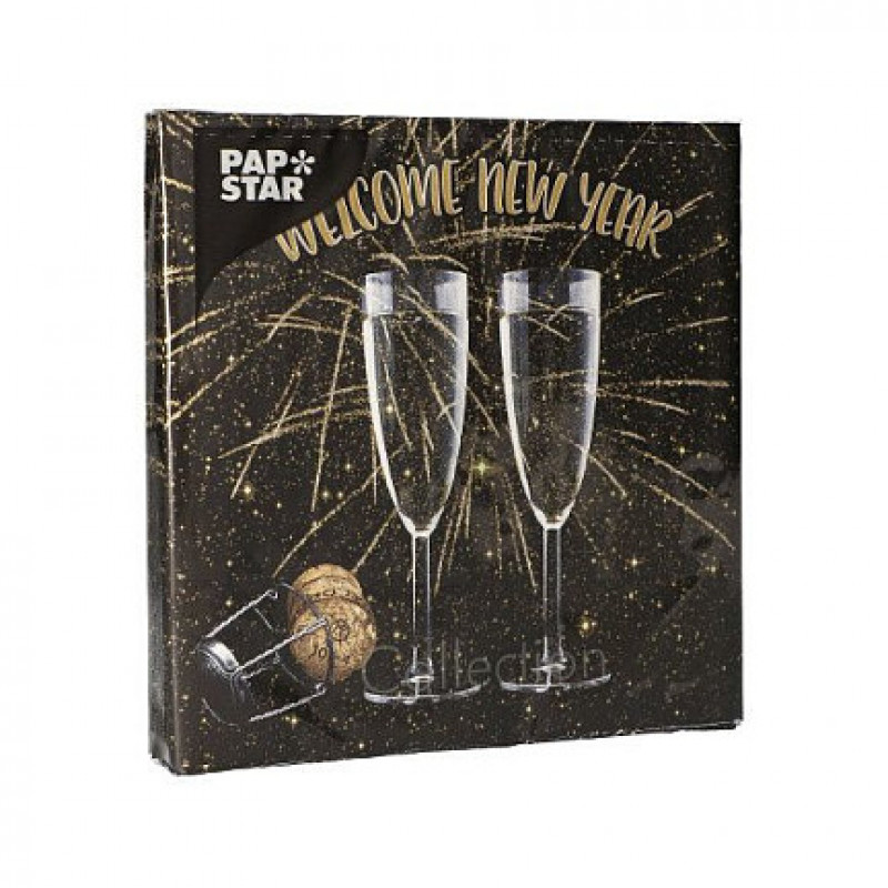 PAPSTAR Napkins Welcome New Year 20 pcs. (88179)