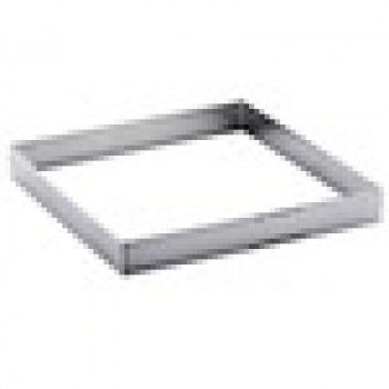 De Buyer Perforated Stainless Steel Square Tart Form, 15 cm (3099.21)