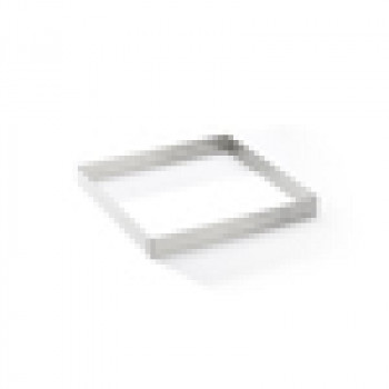 De Buyer Perforated Stainless Steel Square Tart Mould, 17.5 cm (3099.23)