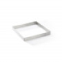 De Buyer Perforated Stainless Steel Square Tart Mould, 17.5 cm (3099.23)