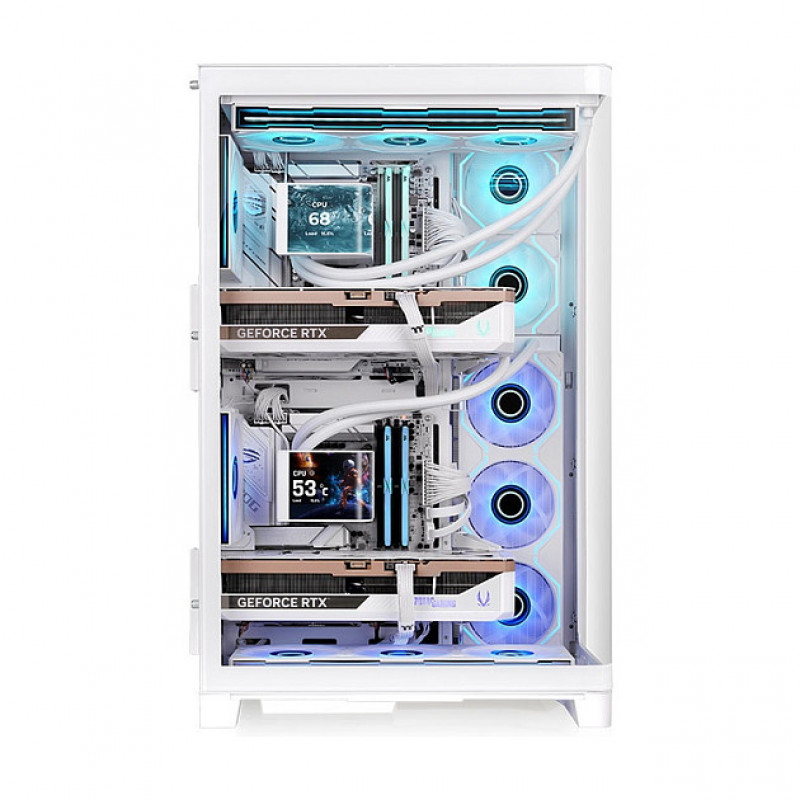 Thermaltake CAPO X Snow Full Tower PC Case, White