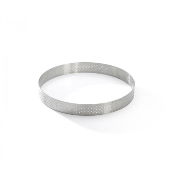 De Buyer Perforated Stainless Steel Round Tart Ring, 12.5 cm (3099.05)