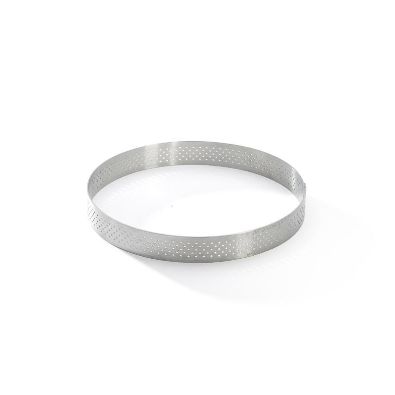 De Buyer Perforated Stainless Steel Round Tart Ring, 12.5 cm (3099.05)