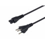 Equip Power Cord Swiss T12 to IEC C5, 5 m, Black, PVC