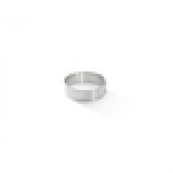 De Buyer Perforated Stainless Steel Round Tart Ring, 6.5 cm (3099.02)
