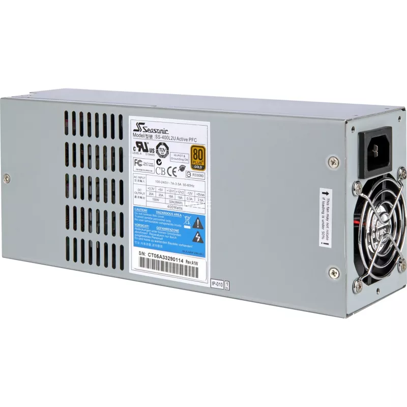 Seasonic SS-400L2U 400W 2U Rackmount Server Power Supply (ATX12V / EPS12V)