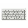 Cherry Slim Line G84-4100 Compact Keyboard, PS/2 + USB, 83 Keys, German Layout (QWERTZ), Light Grey