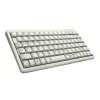 Cherry Slim Line G84-4100 Compact Keyboard, PS/2 + USB, 83 Keys, German Layout (QWERTZ), Light Grey