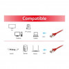 Equip Cat6a S/FTP Patch Cable RJ45, 5 m, Red, LSZH