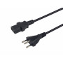 Equip Power Cord Swiss T12 to IEC C13, 1.8 m, Black, PVC