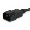 Equip Power Cord IEC C13 to IEC C14, 1.5 m, Black