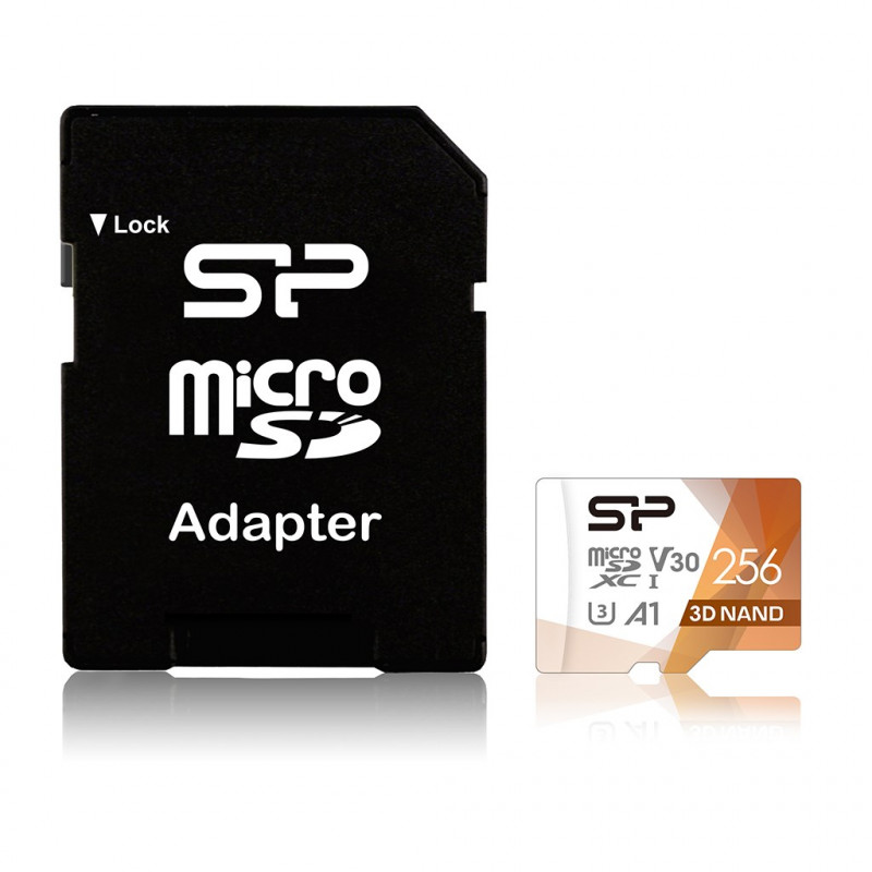 Silicon Power Superior Pro 256 GB MicroSDXC UHS-I Class 10 Flash Memory Card