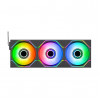 Thermaltake SWAFAN INFINITY EX14 ARGB Sync 140 mm Case Fan, Black, 3-Pack