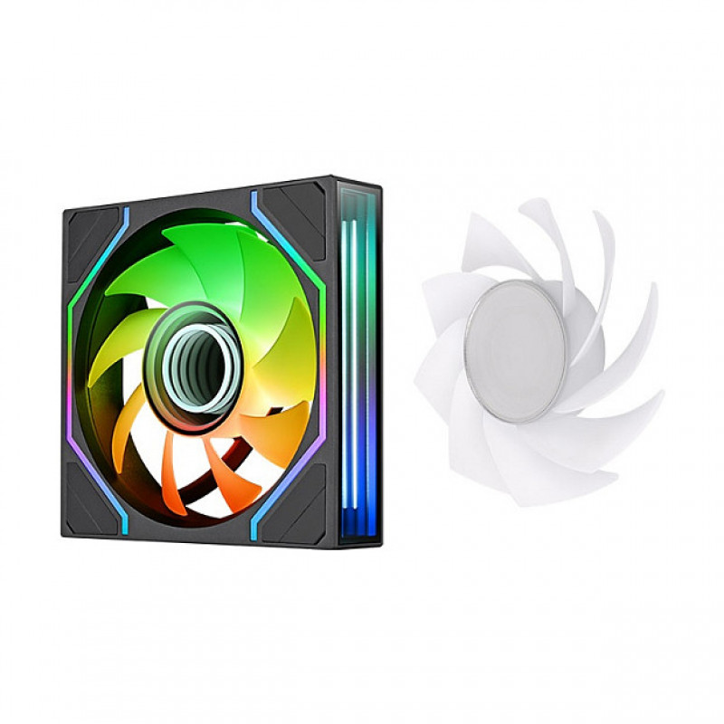 Thermaltake SWAFAN INFINITY EX14 ARGB Sync 140 mm Case Fan, Black, 3-Pack