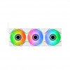 Thermaltake SWAFAN INFINITY EX14 ARGB Sync 140 mm Case Fan, White, 3-Pack