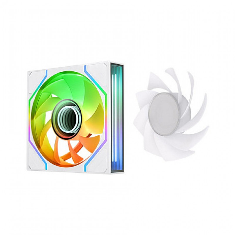 Thermaltake SWAFAN INFINITY EX14 ARGB Sync 140 mm Case Fan, White, 3-Pack