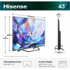 Hisense 43A7S 43 inch QLED 4K VidaaOS 60Hz Dolby Vision IQ 2026 Television