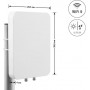 Delock WiFi 6 MIMO Directional Antenna, 2 x N Jack, 12-17 dBi, Outdoor, Wall/Mast Mount, White (60773)