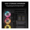 Corsair 2800X RS-R ARGB Panoramic Glass Micro-ATX Computer Case, Black