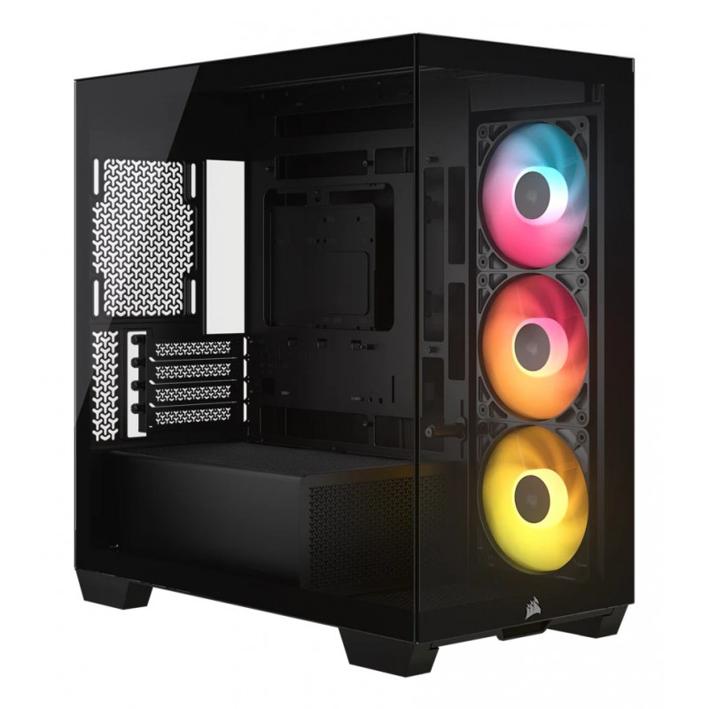 Corsair 2800X RS-R ARGB Panoramic Glass Micro-ATX Computer Case, Black