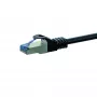 DSIT Cat6a S/FTP Patch Cable, 50 m, Black, LSZH