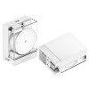 SHARGE Retractable 65 GaN Charger, 65W, 2x USB-C, integrated USB-C cable - white