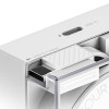 SHARGE Retractable 65 GaN Charger, 65W, 2x USB-C, integrated USB-C cable - white