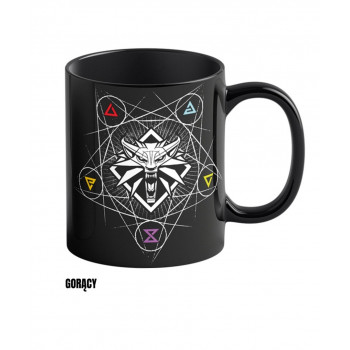CENEGA PUBLISHING Mug Good Loot The Witcher 3 Art Heat Reveal - Witcher Signs 480 ml Black