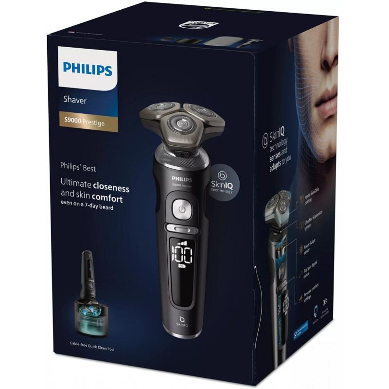Philips S9000 Prestige SP9840/32 Wet & Dry Electric Shaver, Grey