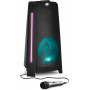 MEDION P61552 Bluetooth Party Speaker with Microphone and FM Radio, 2 x 22 W RMS, Black
